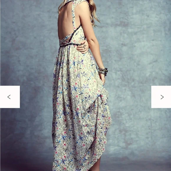Free People Cherry Blossom Ruffled Tiered Maxi Dress - Picture 2 of 15